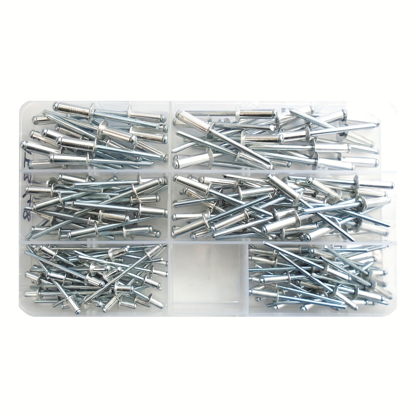 100 Pièces/boîte 5 Types De Rivets En Alliage D'aluminium: Tête