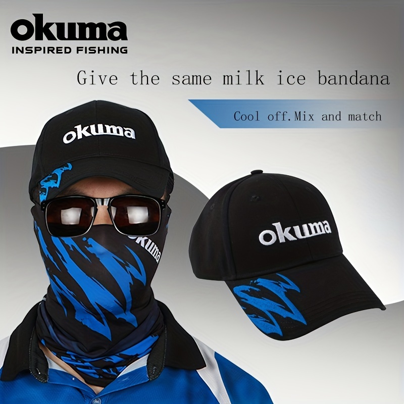 OKUMA Fishing Hat, Sunscreen Windproof Long Brim Outdoor Fishing Hat
