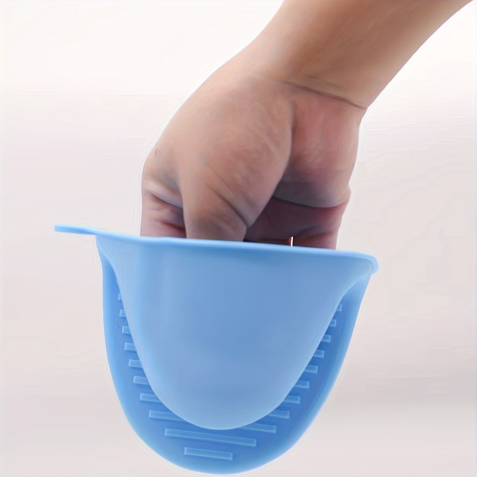 Silicone Pot Holders Silicone Hand Clip Solid Color Handle - Temu