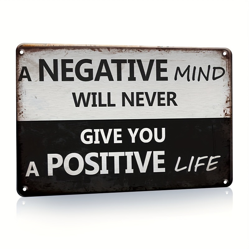 

Elevate Your Mindset: Motivational Metal Tin Sign For Home, Office, And More - 7.8x11.8.