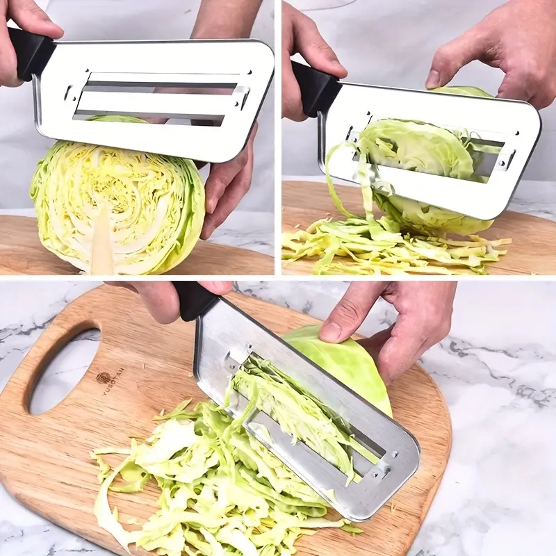 Vegetable Slicer Double Blade Slicing Knife Cabbage Shredder - Temu