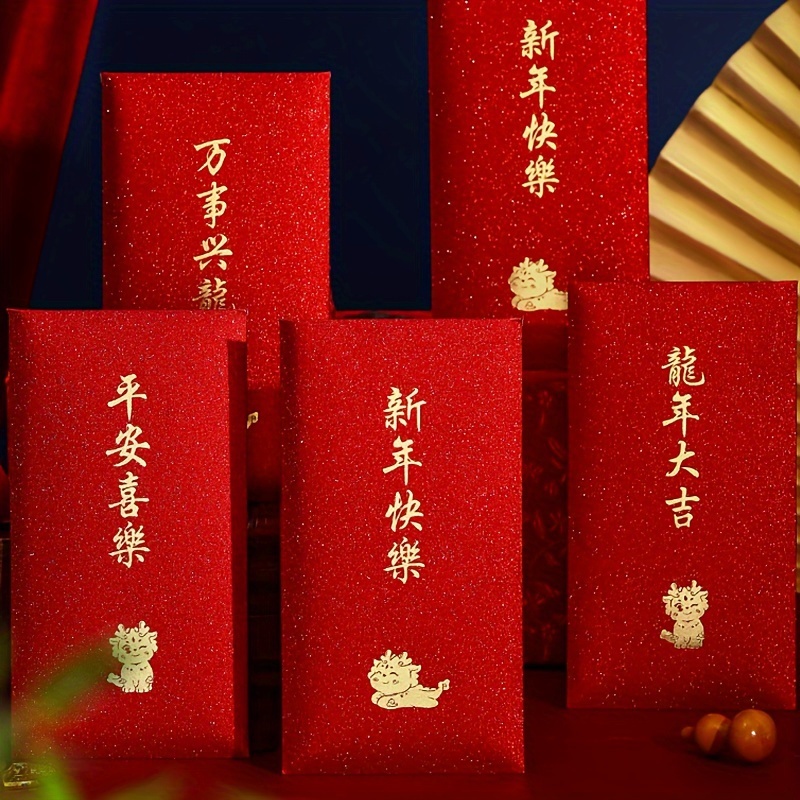 Year Dragon Red Envelope 2024 Chinese New Year Money - Temu