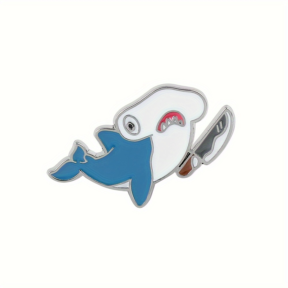 Sea Animal Series Alloy Brooch Cartoon Cute Whale Shark Enamel Pin Jewelry  Gift