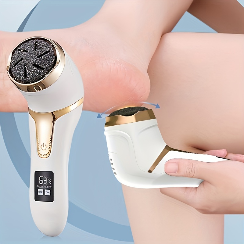 

Un appareil électrique pour éliminer les callosités des pieds, une lime à pieds portable et rechargeable avec une râpe pour les pieds.