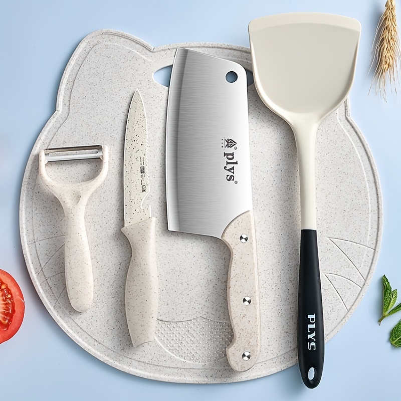 Kitchen Knife Set Household Kitchen Knife Cutting Board Two-in-one Kitchen  Utensils Dormitory Cutting Fruit Cutting Board Complementary Food  Combination Full Set A - Temu