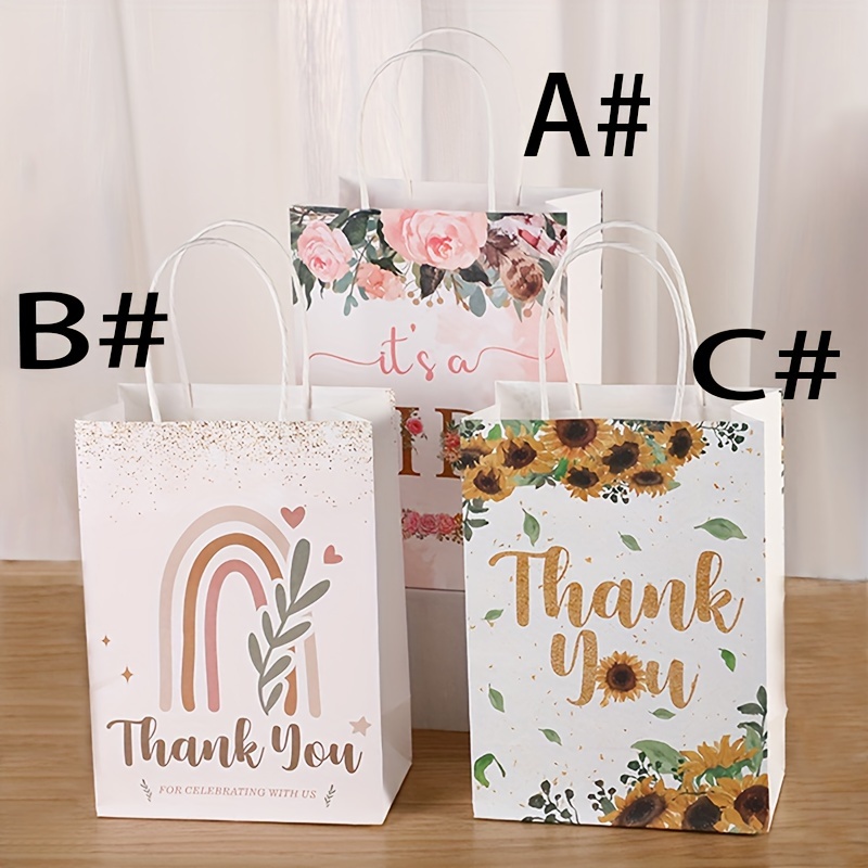 Party Favor Gift Shopping Thankyou Tote Bag Packaging - Temu