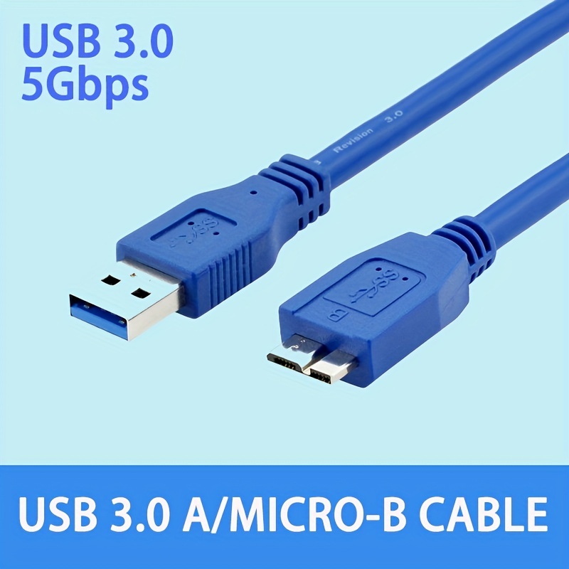USB 3.0 Tipo A Micro B USB3.0 Cable de Sincronización de Datos para Disco  Duro Externo Disco Duro HDD Cable 16.4 ft