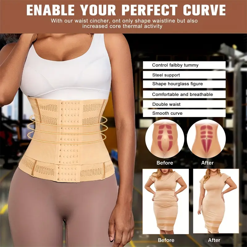 Women Body Shaper Waist Cincher Trainer Slimming Tummy Control
