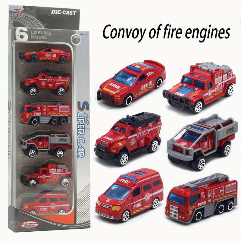 Brinquedos de água fogo motor caminhão liga diecast 1:50 modelo