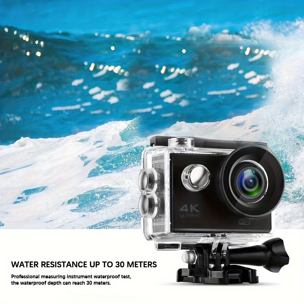 4K Sports Camera - 16MP - Waterproof (30M) - by NexGadget 