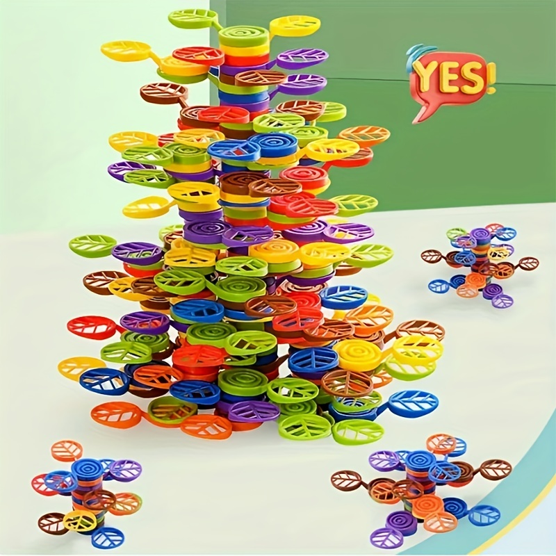 Stack-a-Rainbow-Tree, Balance Game Building Toys For Kids Preschool  Kindergarten Educational Montessori Toys, Boys Girls Birthday Gifts,  Promotes Fine