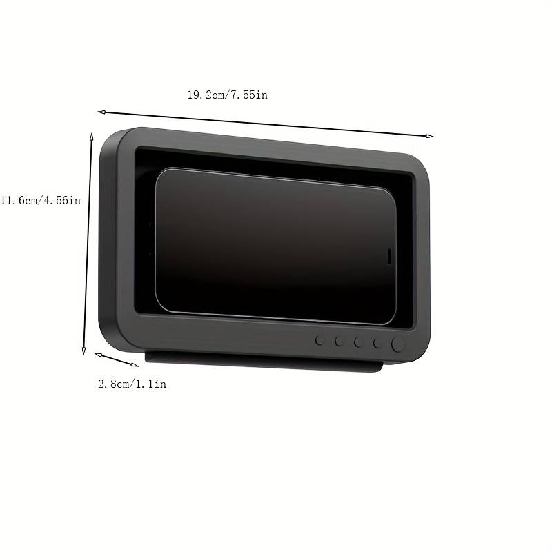 Impermeabile Anti Nebbia Scatola Di Stoccaggio Trasparente Doccia Per Porta  Cellulare Porta Telefono Bagno Cucina - Temu Italy