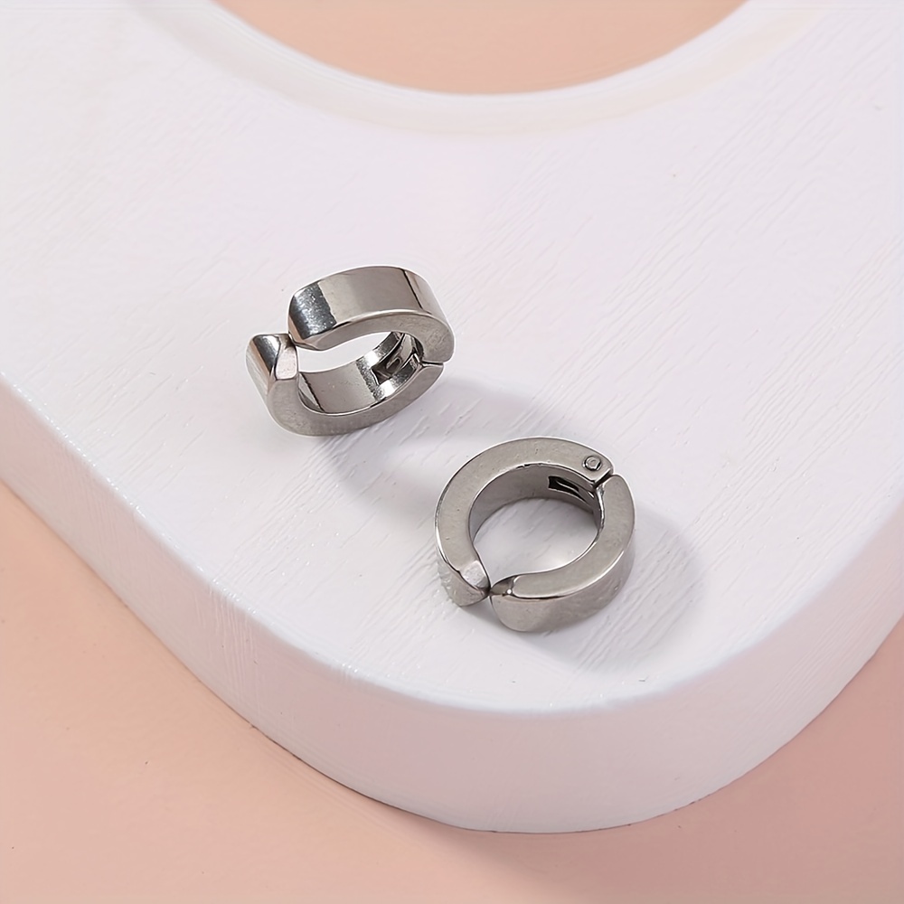 Stainless Steel Non Piercing Ear Clips, Simple Ear Cuffs Temu Ireland