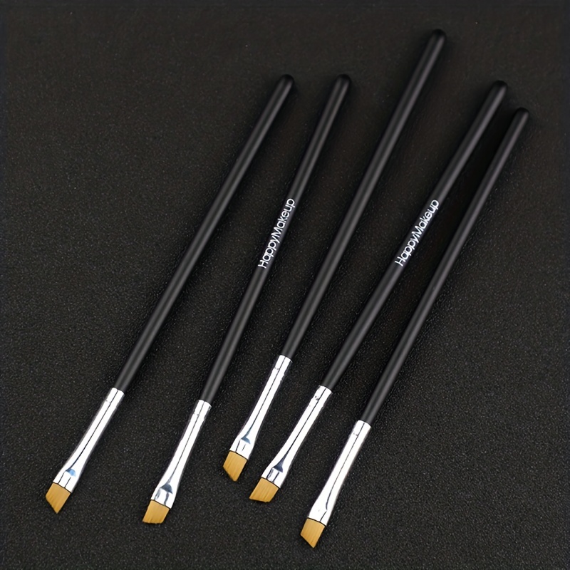 Angled Eyebrow Brush Soft Brush Wood Handle Brush Angled Eyeliner
