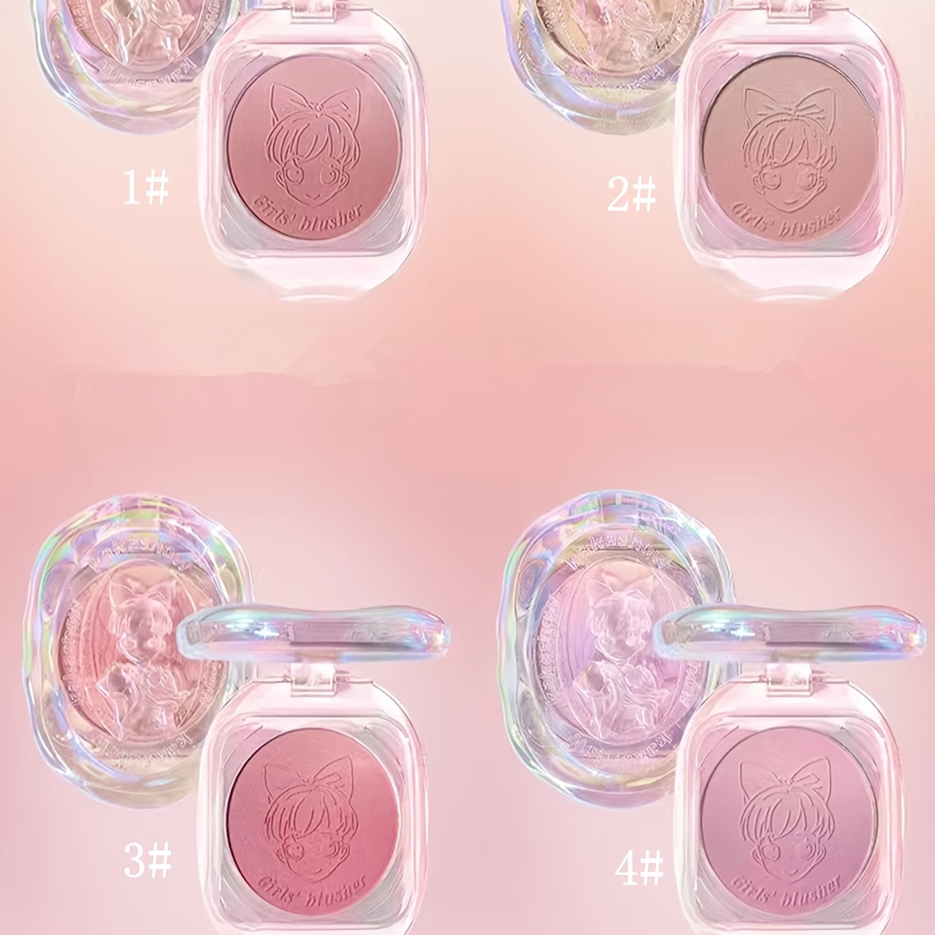 Young Girl Gradient Cheek Rouge Brightening Natural Nude Makeup