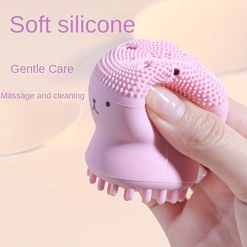 Facial Cleansing Brush Silicone Handheld Face Brush And Massager  Octopus-shaped Cleansing Brush For Deep Cleaning Gentle Exfoliating Skin  Massage