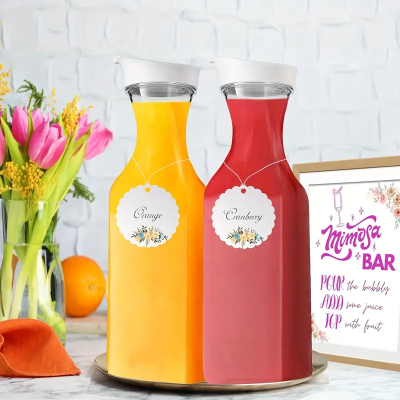 1pc, Large Capacity Bottle, Plastic Pitcher For Drinks, Milk, Smoothies,  Iced Tea, Water Pipe, Mimosa Bar Supply - Juice Container With Fridge Lid,  Home Supplies, Shop Now For Limited-time Deals
