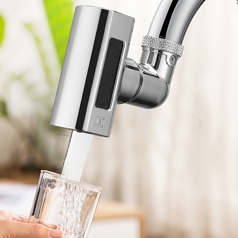 

1pc Mini Rain Fly Kitchen Faucet Extender, Splash-proof Universal Faucet, Vegetable Washing Basin Faucet, Can Be Connected To Increase Water Pressure Nozzle