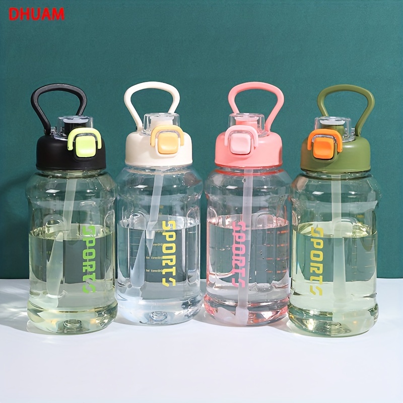 Leak Proof Water Bottle With Straw, Large Capacity Sports Water Bottle For  Fitness, Gym, Hiking And Daily Use - Temu