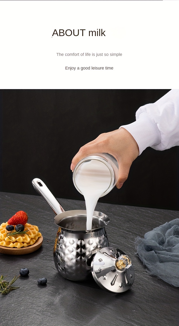 stainless steel   cup milk heating cup stainless steel coffee utensils pointed mouth latte cup details 3