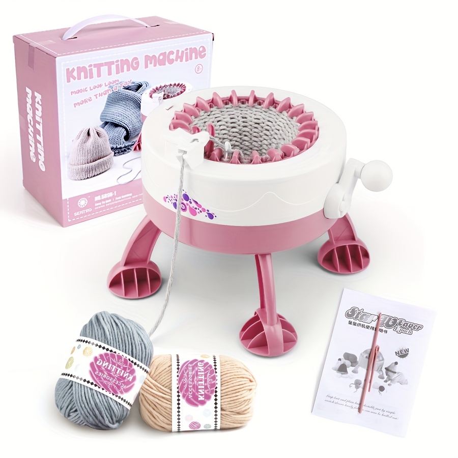 40 Needle DIY Hand Knitting Machine Weaving Loom for Scraf Hat Kids Toy Kit  US