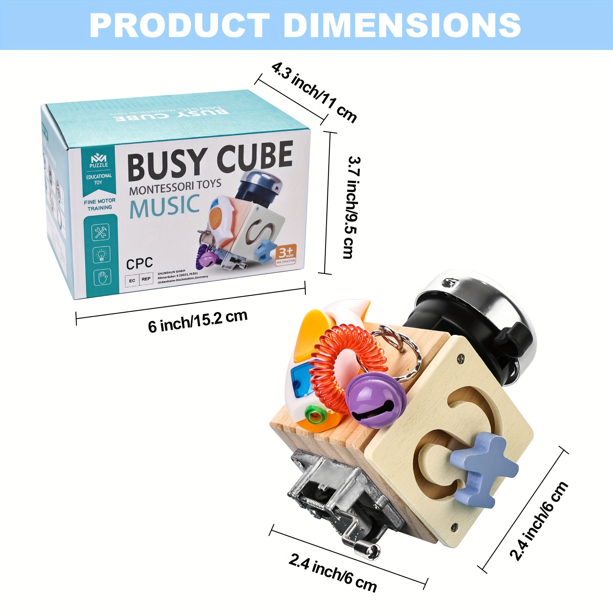 1 Activity Cube Set Busy Cube Sensory Toys Travel Toys For - Temu