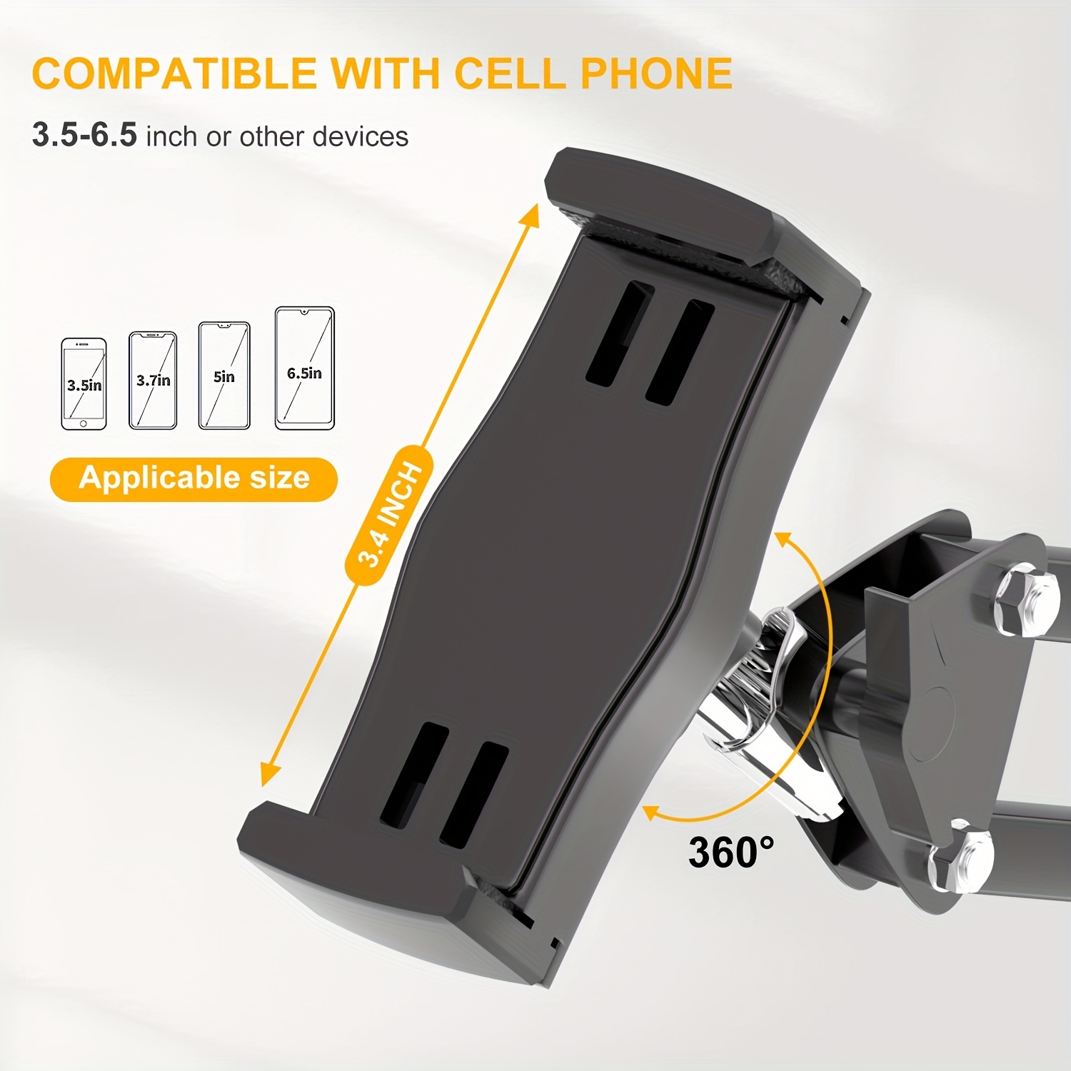 Morsetti Per Tablet Con Supporto Per Telefono Cellulare A 360°, Supporto  Rotante, Staffa Pigra Per Scrivania, Cucina, Camera Da Letto, Regolabile In