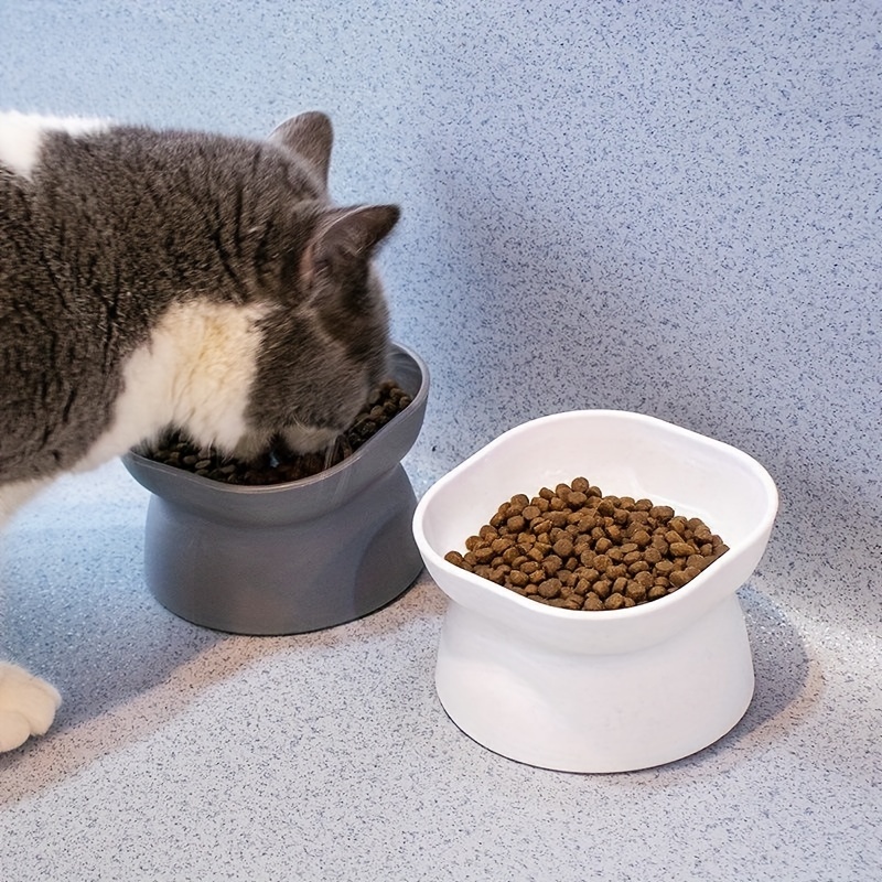 

Cat Bowl High Foot Drinking Dish Cat Pet Food Water Bowl Pet Feeding Cup Pet Feeder Bowl Pet Cat Feeding Supplies