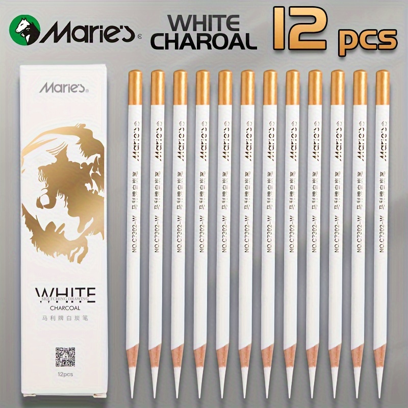 Marie's 12 Piece Charcoal Drawing Pencil Set - Zenartify
