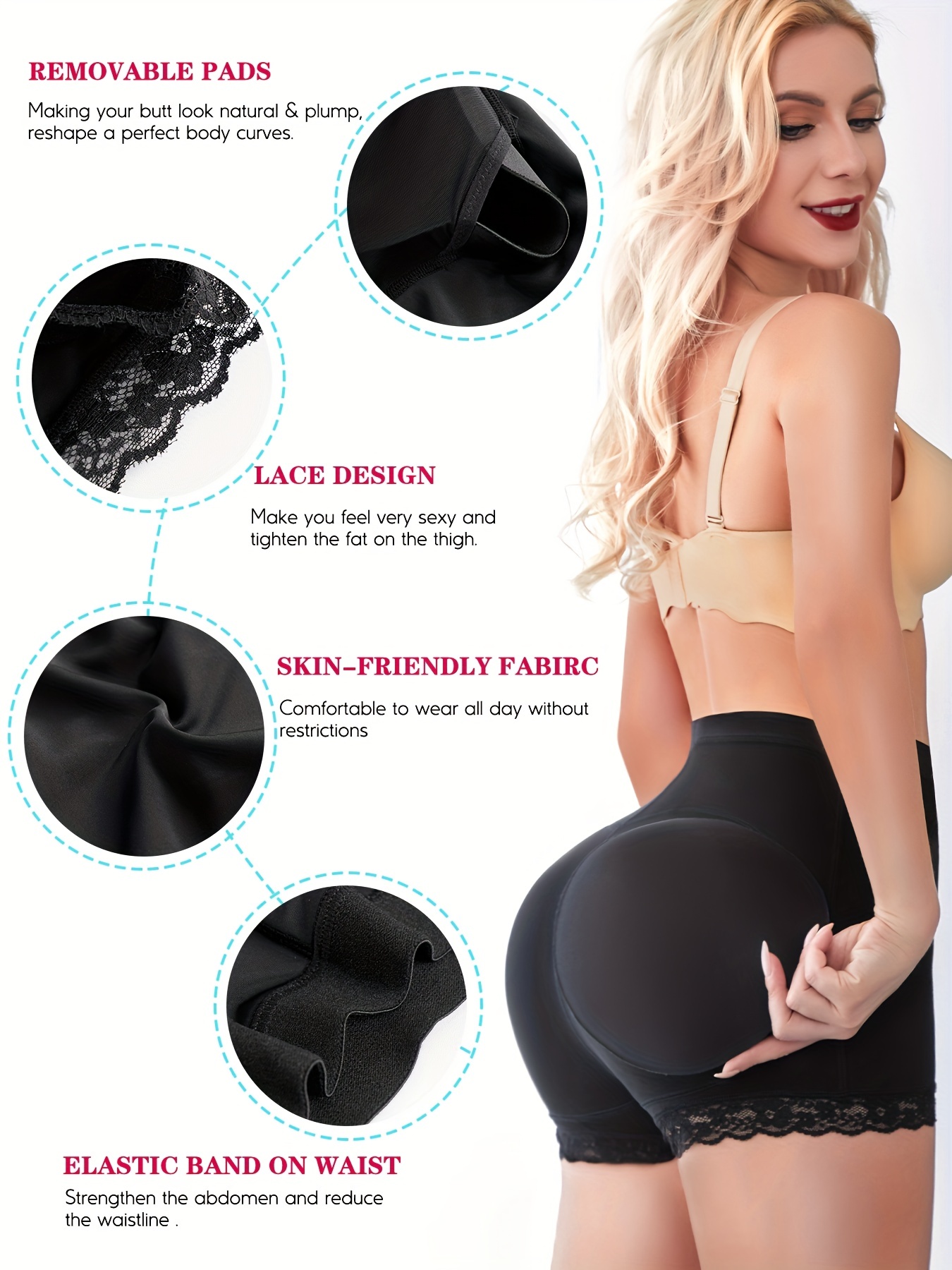 Scarboro Thigh Slimmers Shorts Skin friendly Thick Butt High - Temu