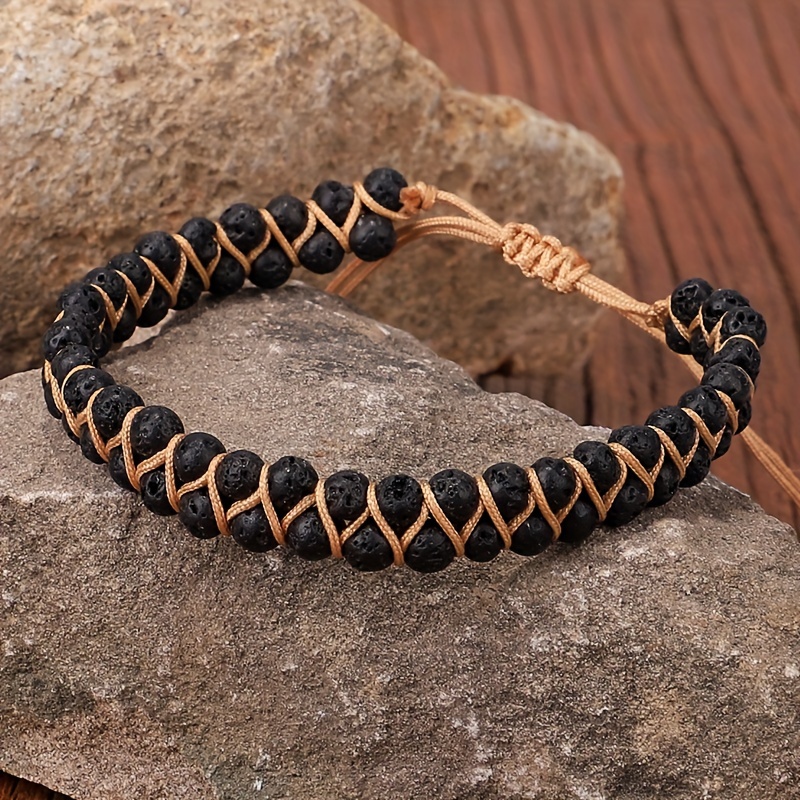Adjustable Double Layer Natural Stone Bracelet