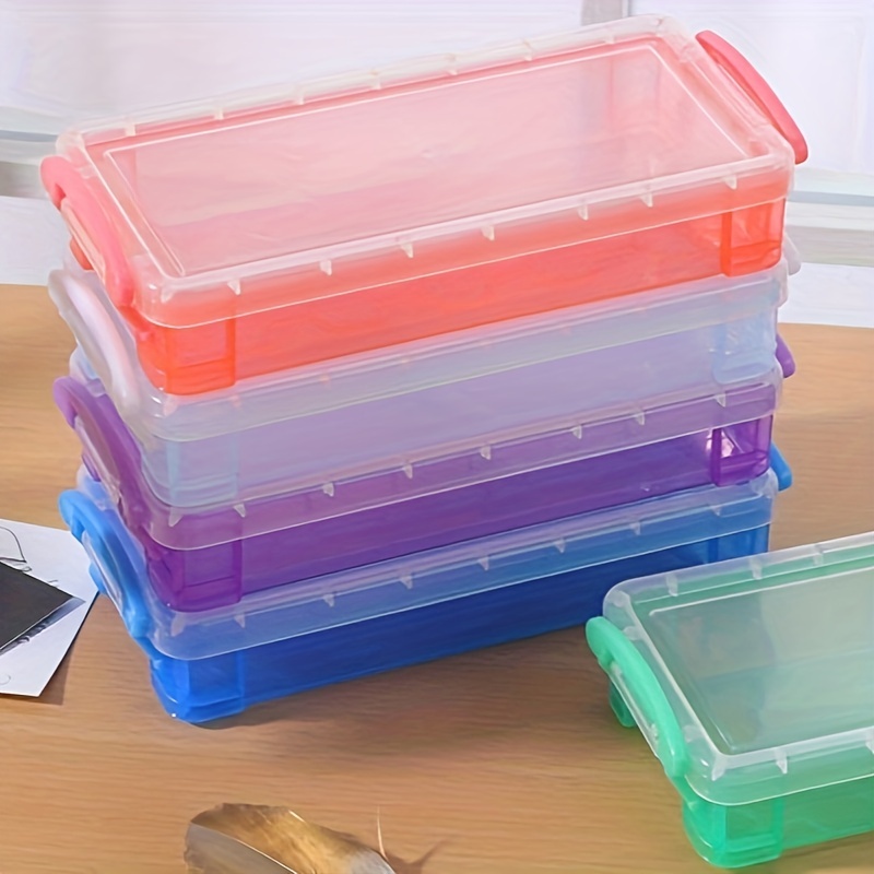 Transparent Round Plastic Small Box Storage Container Box - Temu