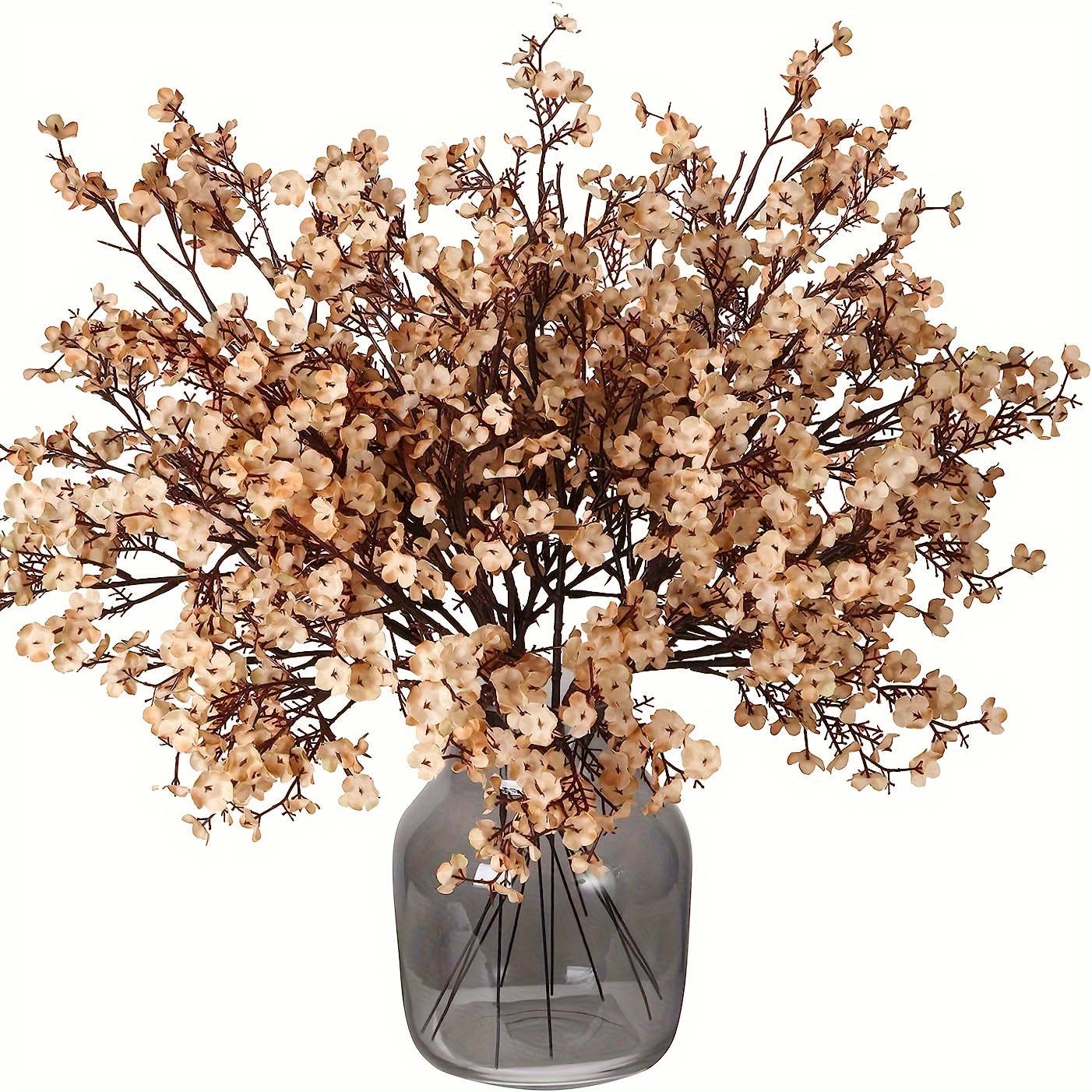 8Pcs Faux Flower Fake Babys Breath Flower Bulk Artificial