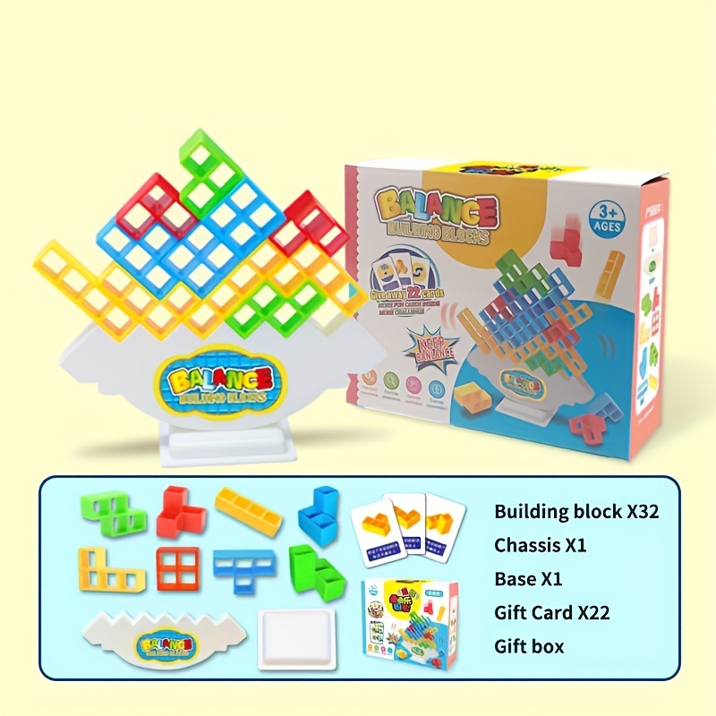 Tetra Tower Fun Balancing Stacking Block Board Game Suitable - Temu