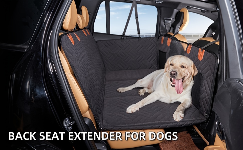 Back Seat Extender For Dogs Dog Car Seat Cover With Hard - Temu