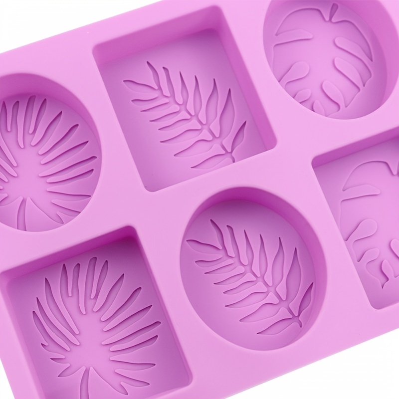 6 cavity Rectangle Oval Silicone Soap Molds 6 Mixed Patterns - Temu
