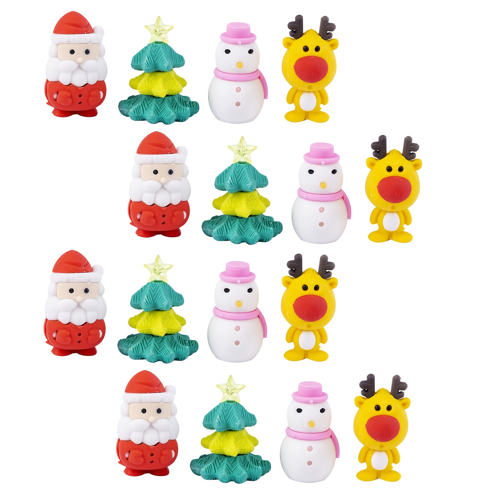 ABOOFAN Christmas Tree Erasers 2set Cute Erasers Holiday Erasers