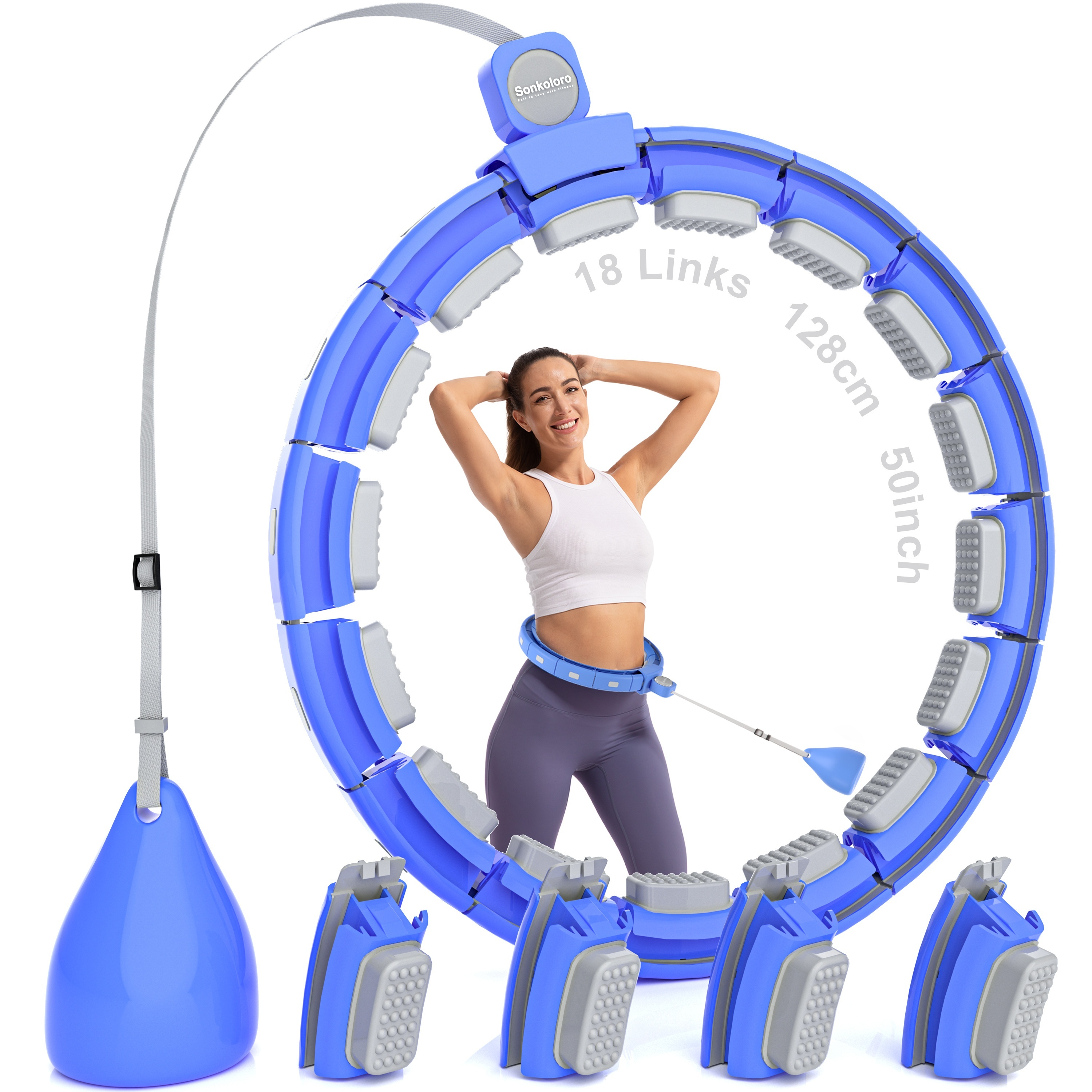 Smart Weighted Fitness Ring Hoops Adults Quiet Infinity Hoop - Temu United  Kingdom
