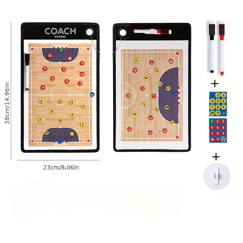 Soccer Clipboard for Coaches, Dry Erase Clipboard, Double Sided