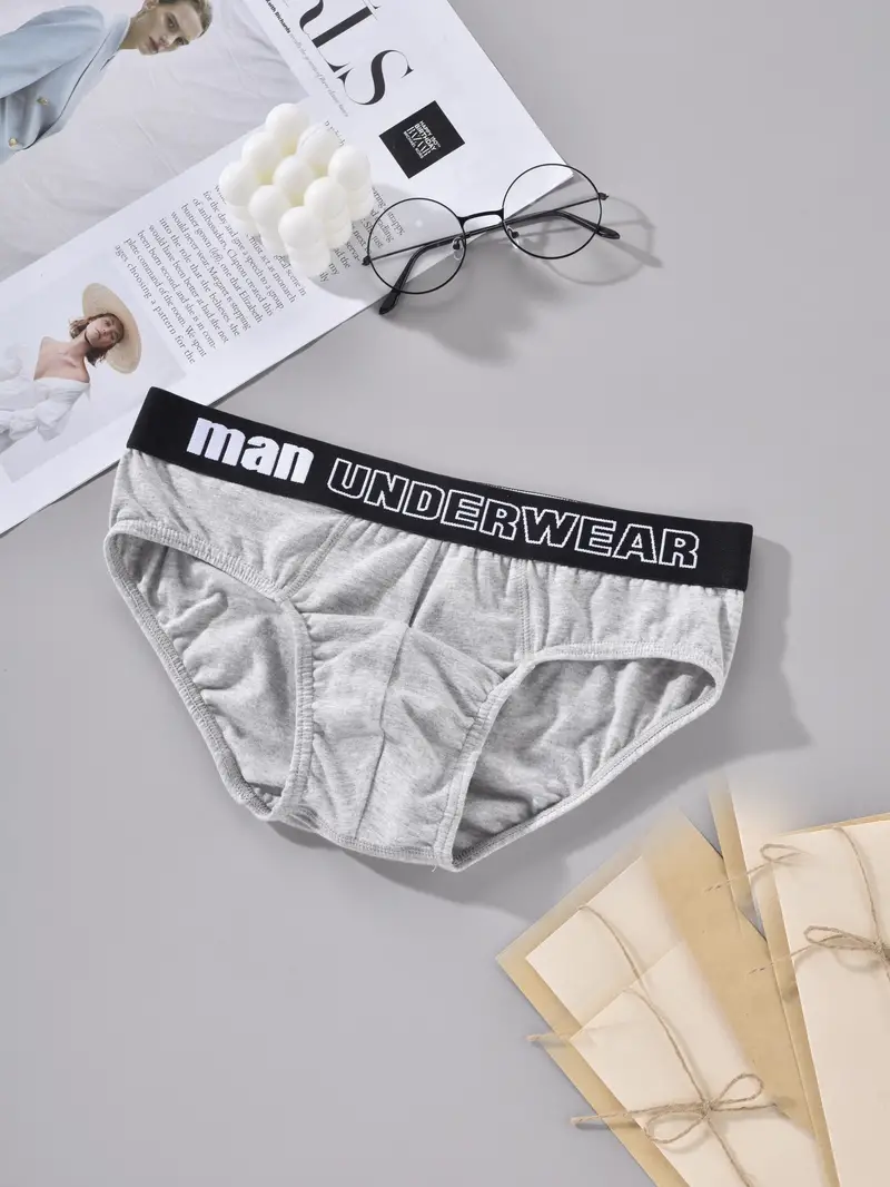 Men's Stretch Underwear Cotton Brief Underpants - Temu Canada