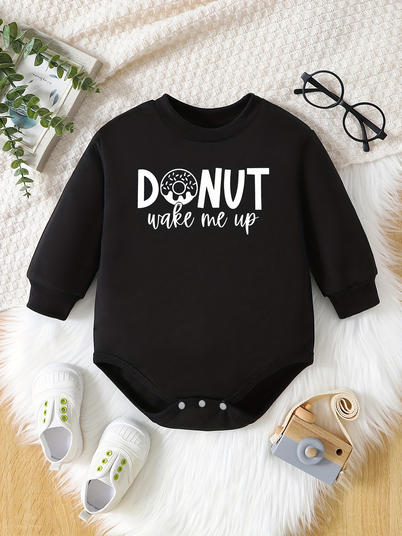 Donut shop baby romper