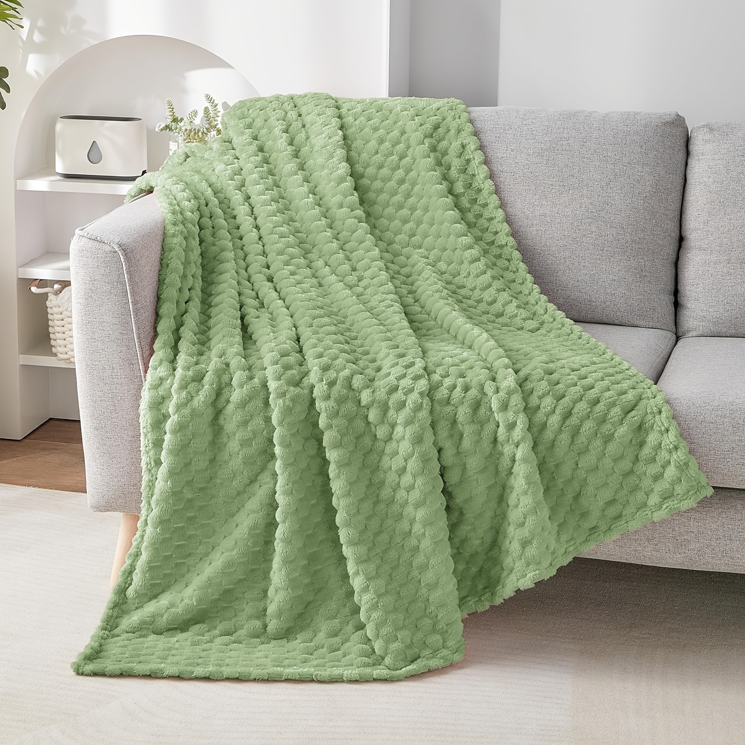 Coperta Morbida Da Tiro 1pc, Coperta Di Flanella Setosa Premium, Coperta  Leggera Con Motivo A Foglie In Pile Per Luso In Tutte Le Stagioni, Acquista Le Ultime Tendenze