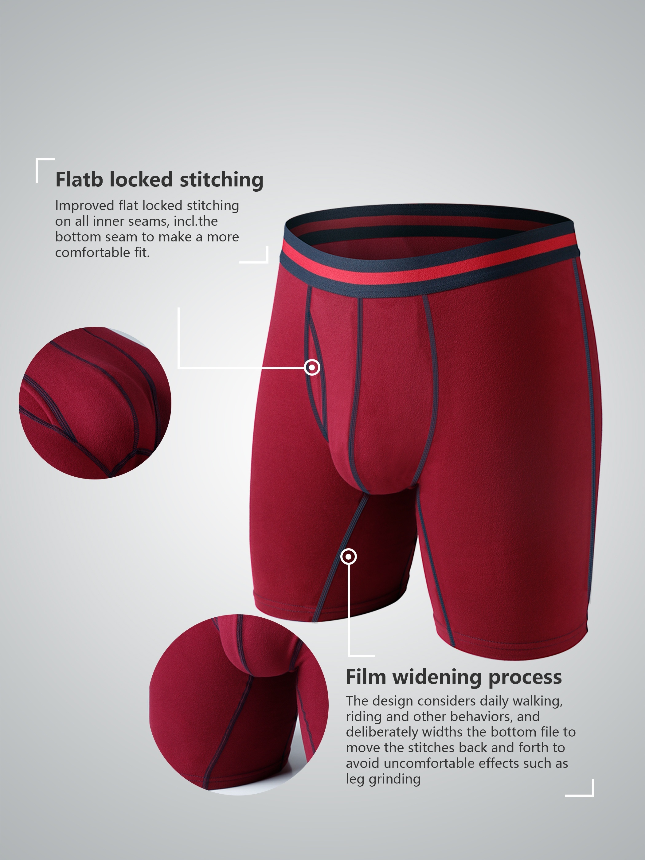 Men′ S Underwear Cotton Large Size Seamless Boxer Men′ S Solid