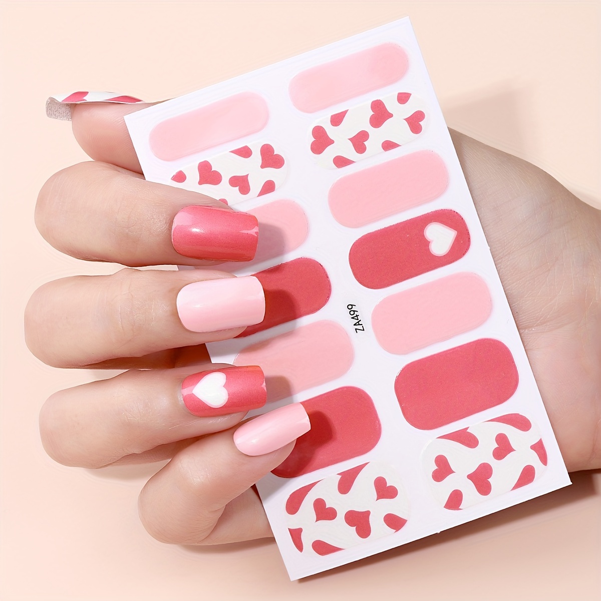 Faux Ongles Autocollants - Lot De 14, Neuf Avec Lime à Ongles Inclus