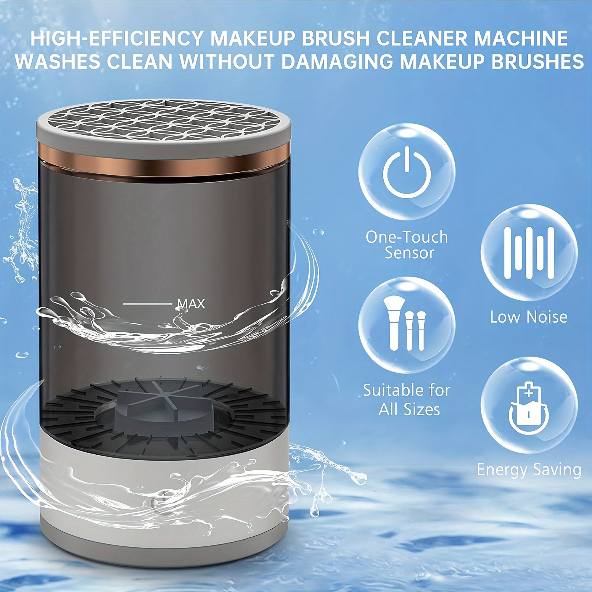 3 in 1 Automatic Makeup Brush Cleaning And Drying Stand Keep - Temu