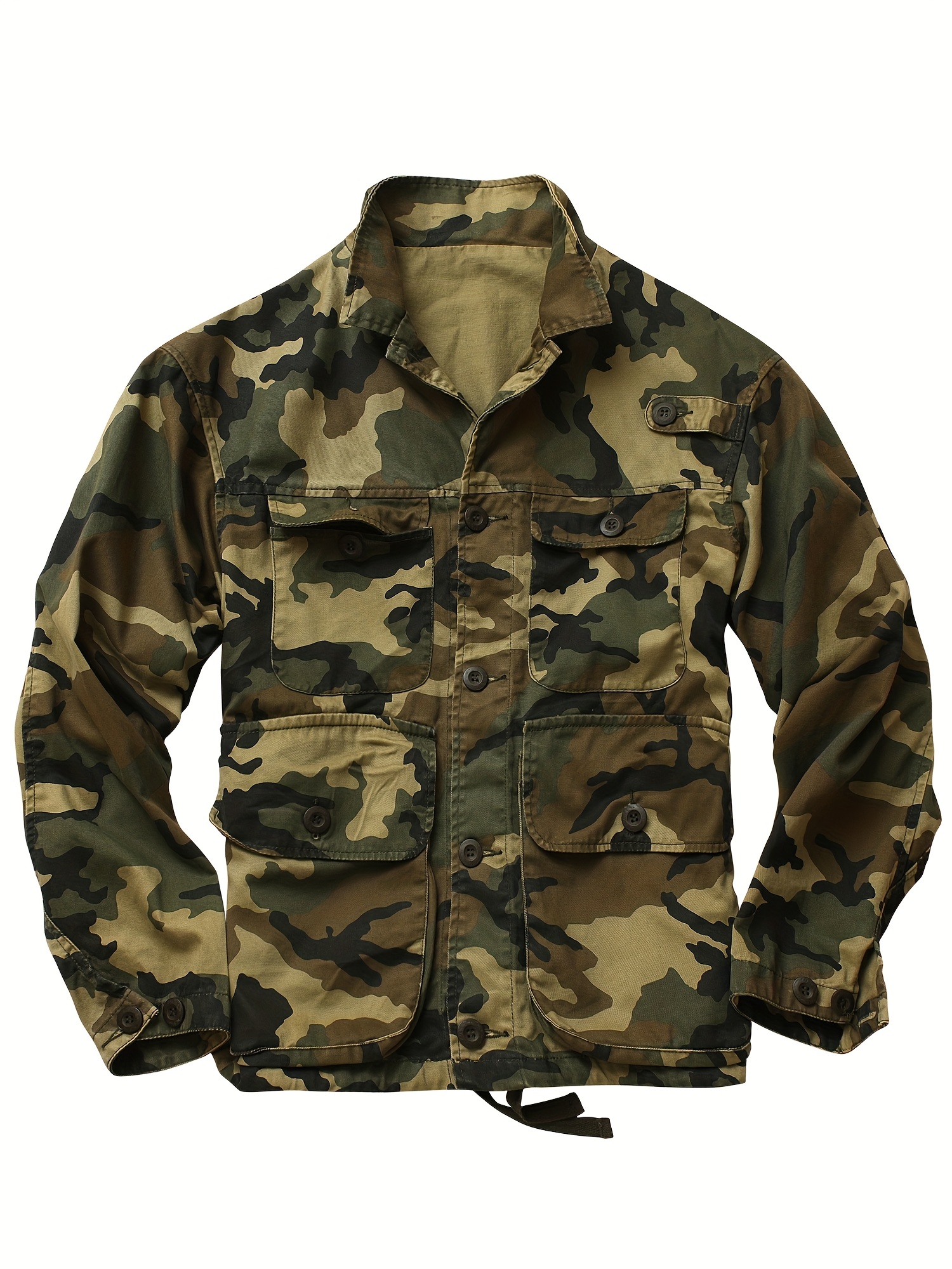 Chaqueta estampado militar hombre best sale