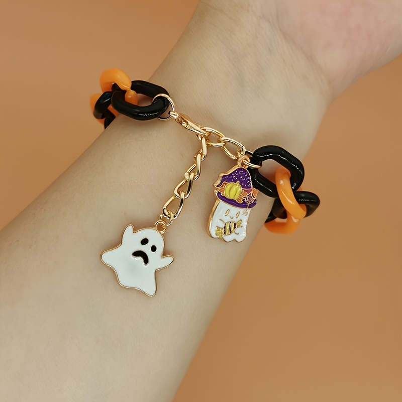 Halloween Charm Bracelet Kit: Skull and Bats