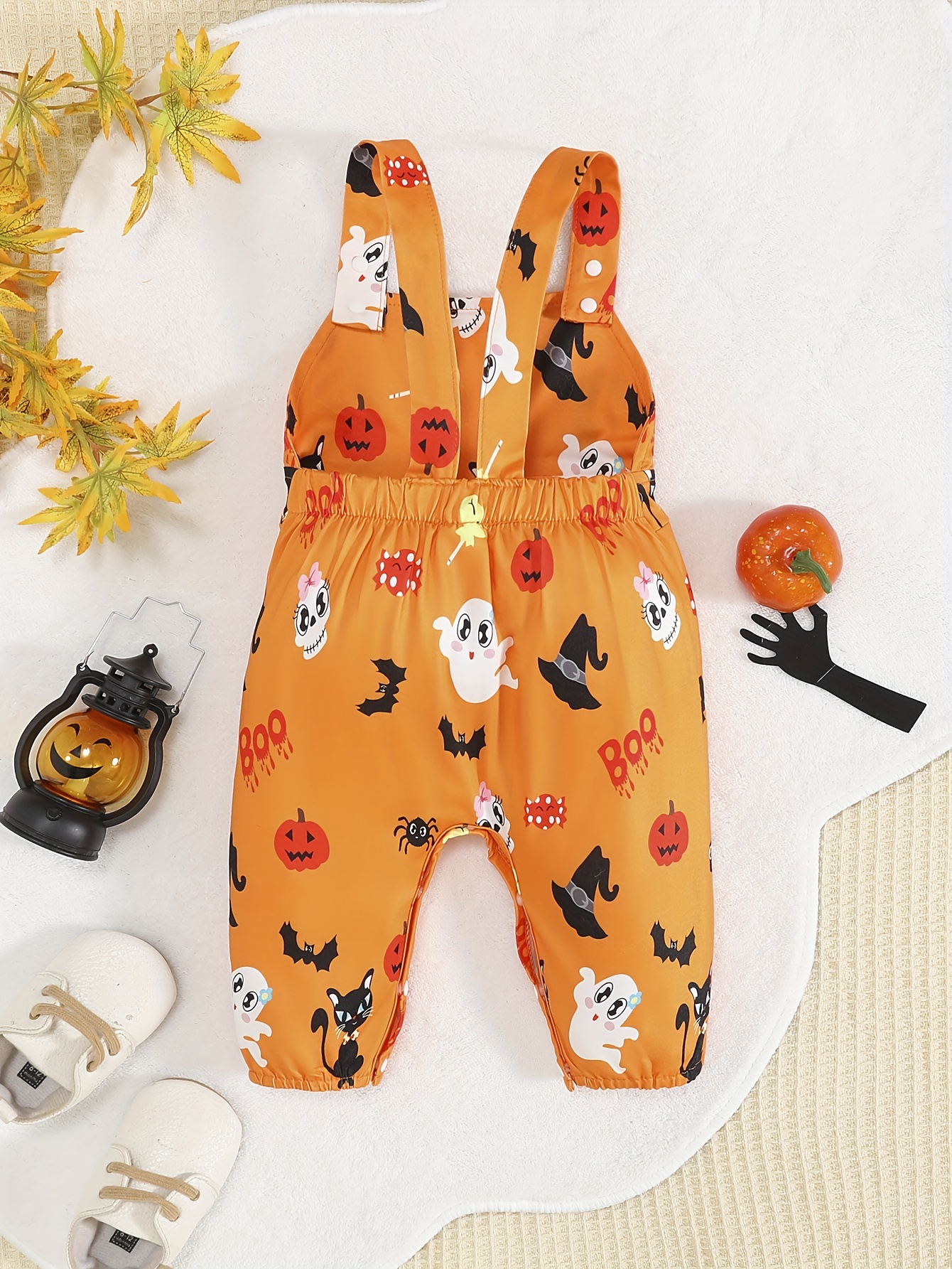 Cartoon Print Jeans Overalls, Cute Cat Jumpsuits Women, Oversized