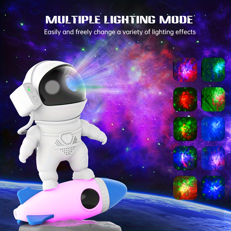 1pc Star Projector Galaxy Night Light Astronaut Space Buddy - Temu