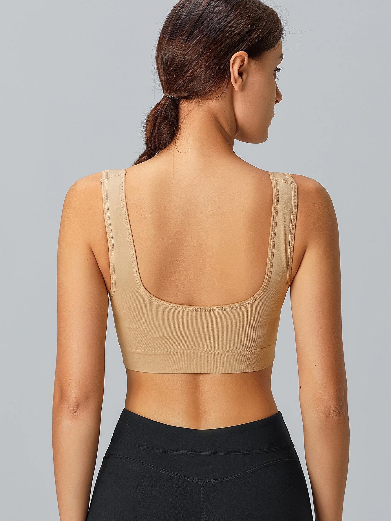 Wireless Sports Bras Comfy Breathable High Elastic Yoga - Temu